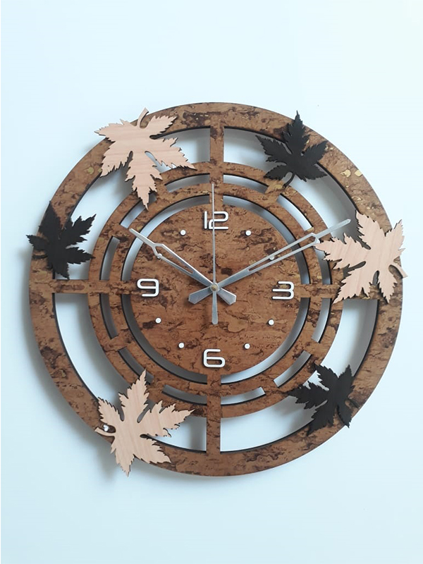Flower Design Wooden Wall Clock The Crazy, Wooden Wall Clock Design